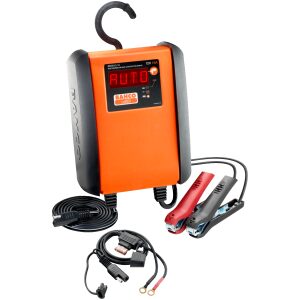 Batterilader, 10 A for 12V batterier - Helautomatisk