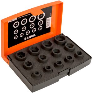 1/2" Kraftpipesett - 10-24mm - 13deler - ekstra korte