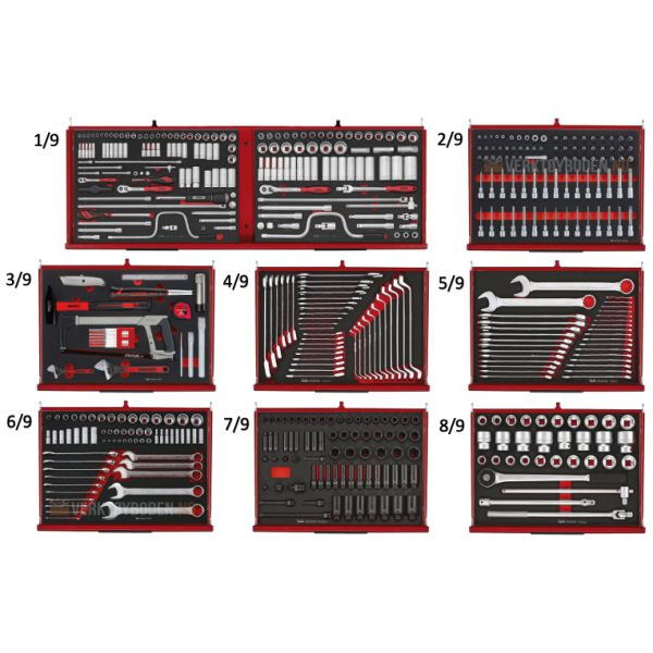 Teng Tools verktøyvogn - TKS53R1133F - 1133 deler - Bilde 3