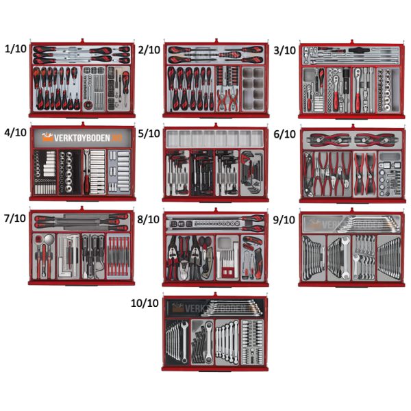 Teng Tools verktøyskap - TKS53R1295T - 1295 deler - Bilde 2