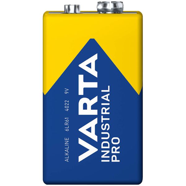 Alkaliske batterier - Varta Industrial pro - 9V - 20pakk - Bilde 2