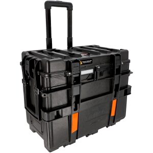 Stabelbar hardplast koffert m/ hjul og teleskophåndtak - 150L vanntett